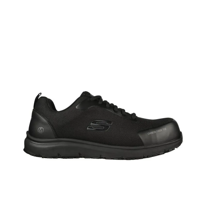 Skechers Work Anti Slip Wear Resistant Low Top Running Shoes Men's Black-1