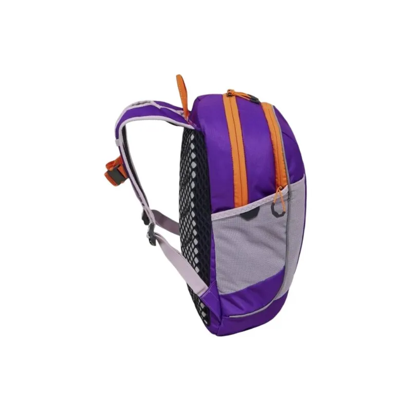 Jack Wolfskin Recycled Fabric Backpack Kids' Purple & Orange-1