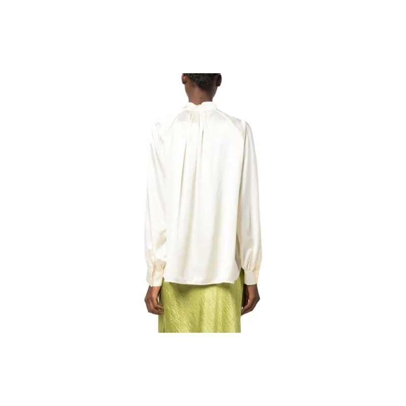 MaxMara Bow Detailed Long Sleeved Blouse-3