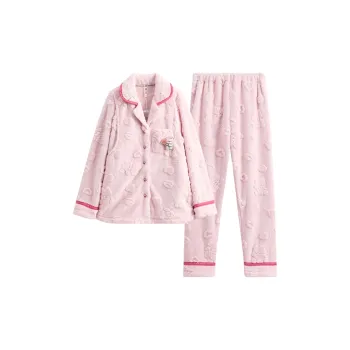 FENTENG Pajama Set Women's Light Pink