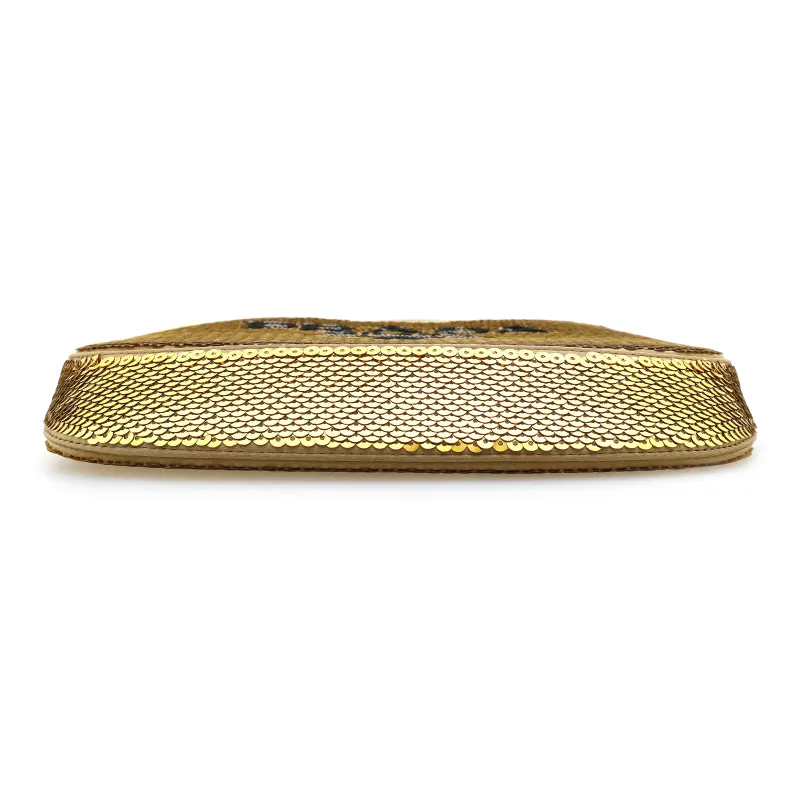 PRADA Fabric Handbag, Shoulder Bag Women's Gold-5