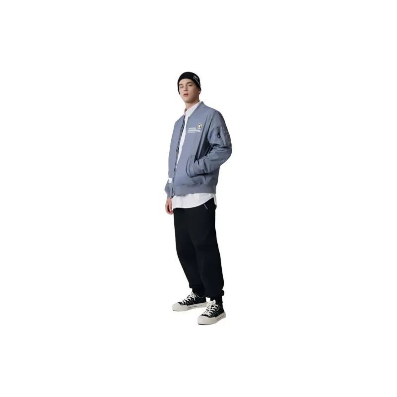 Aape Slogan print Bomber Jacket-5