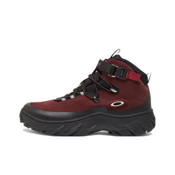 Oakley Anti Slip Wear Resistant High Top Outdoor Shoes Men's Burgundy