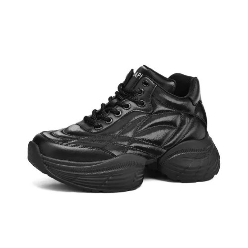 DAPHNE Warm Cushioning Height Increasing Wear Resistant Low Top Chunky Sneakers Women's