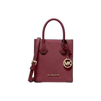 MICHAEL KORS Mercer Leather Shoulder Bag Crossbody Bag Extra Small Women's Ox Blood Color