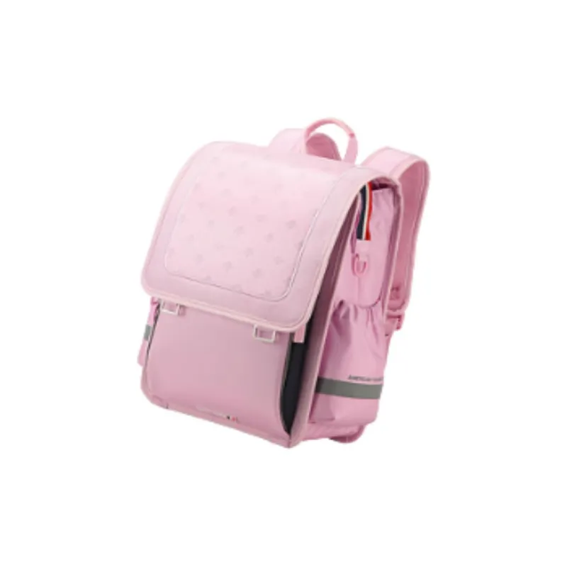 AMERICAN TOURISTER Fabric Backpack Medium Size Kids' Marine Blue/Pink-1