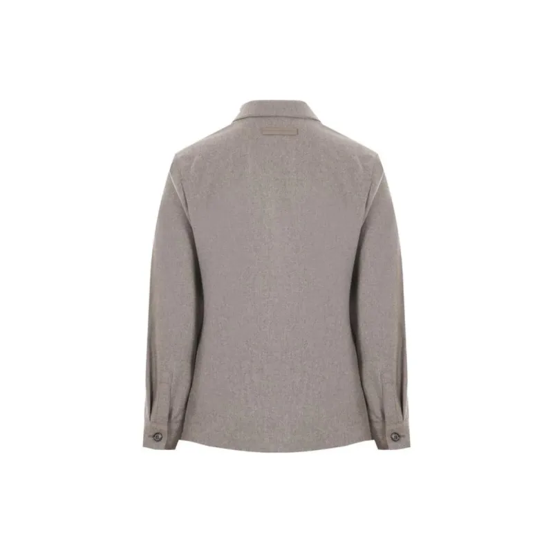 Ermenegildo Zegna Buttoned Long Sleeved Jacket-1