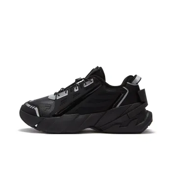 FILA FUSION TI 22 Slip Resistant Low Top Casual Shoes Men's Black Gray