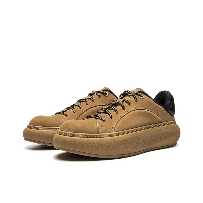 LiNing Anti Slip Wear Resistant Low Top Casual Shoes Men's Yellow Black-2