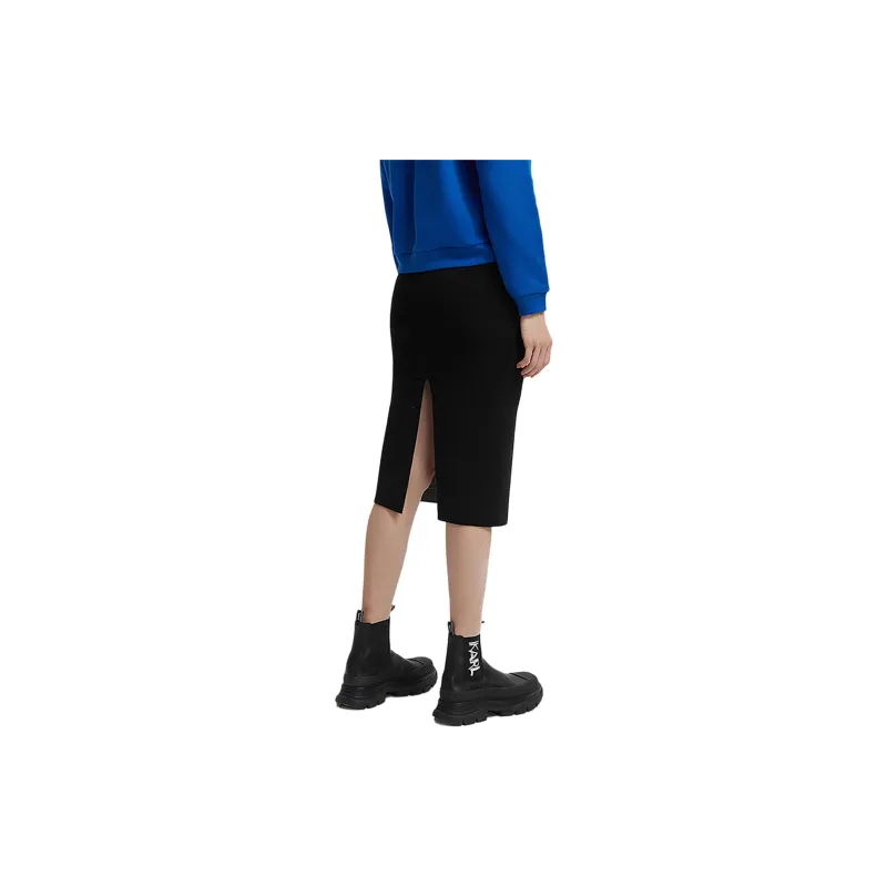 KARL LAGERFELD SS23 Casual Long Skirt Women's Black-4