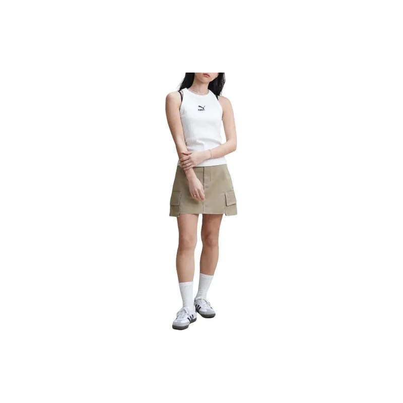 PUMA Tank Tops Women's White-3