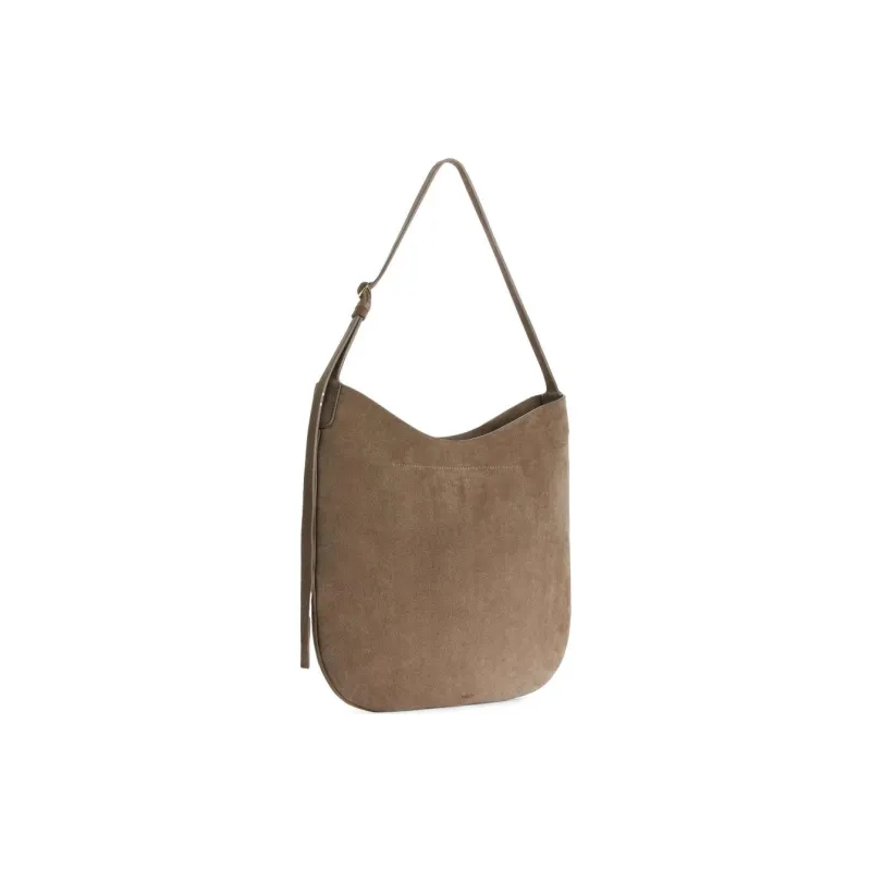 ARKET Cow Leather Crescent Bag Crossbody Bag Medium Size Women's Umber-1