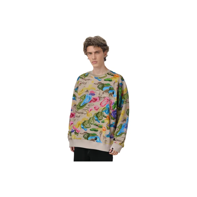 Bape Art Camo Metal One Point Crewneck-1