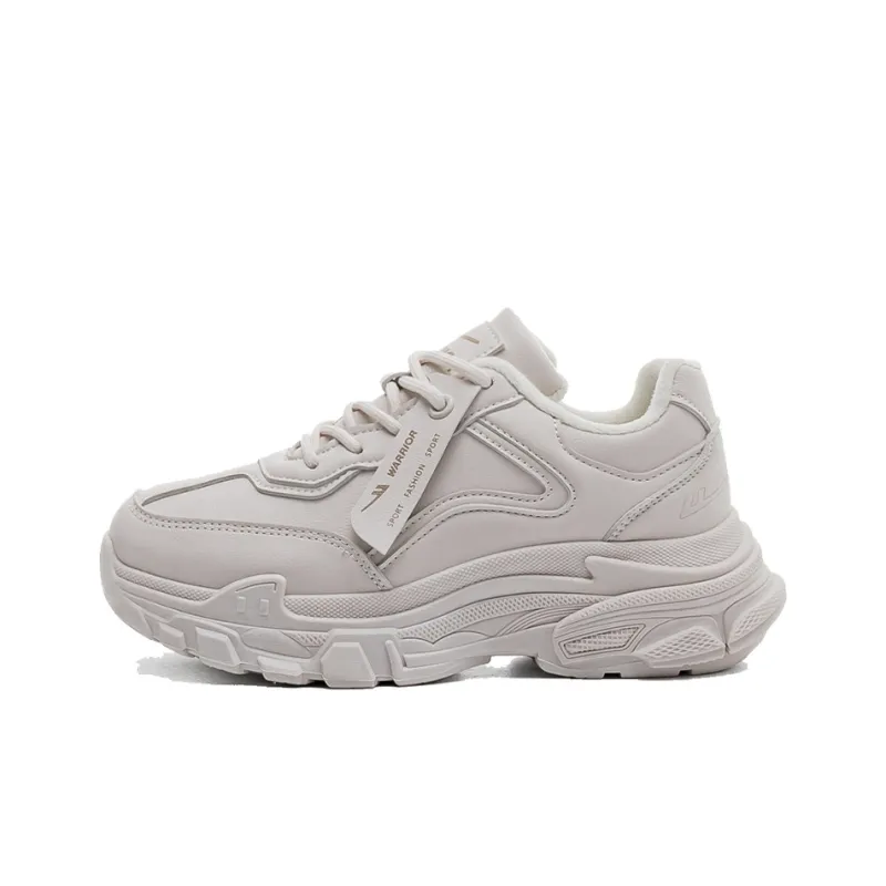 Warrior Slip Resistant, Abrasion Resistant, Lightweight, Height Increasing Coverage Low Top Chunky Sneakers Women's-24