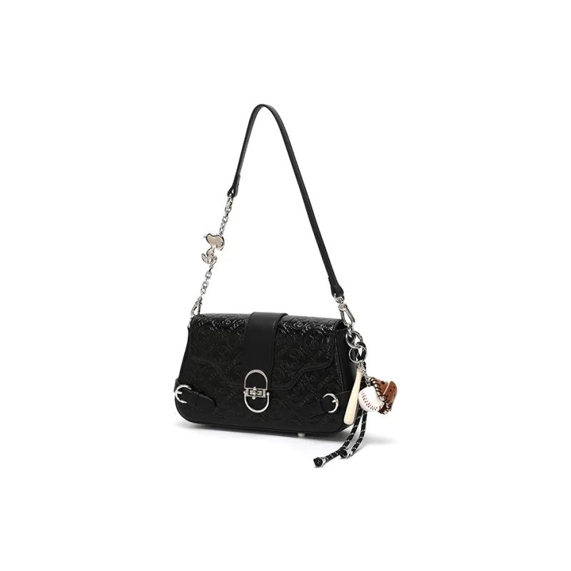 SNOOPY PU Shoulder Bag Crossbody Bag Regular Women's Black-2