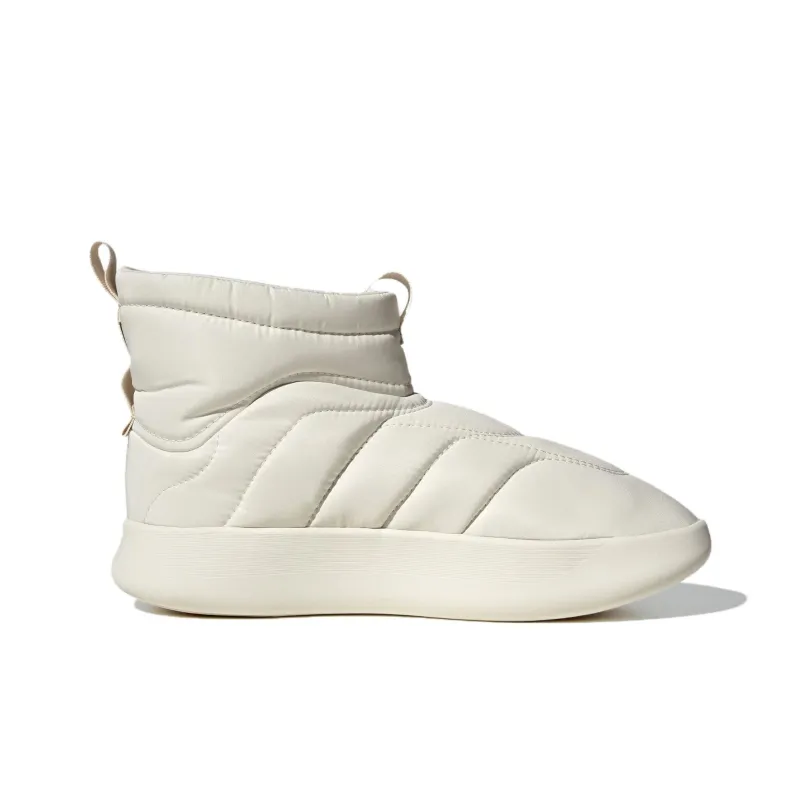 Adidas Adipuff Anti Slip Wear Resistant High Top Casual Shoes Unisex White Black-1