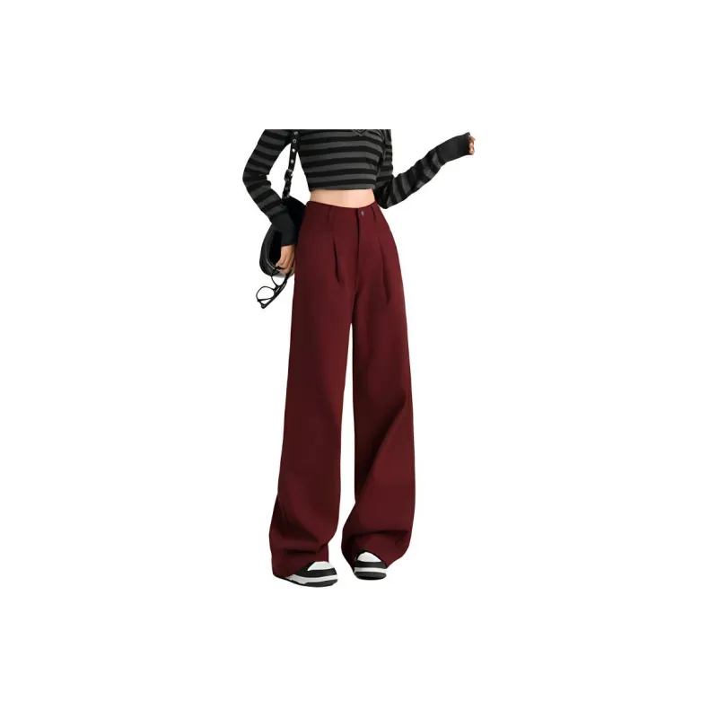 YINLEI Jeans Women's Angora Red-2
