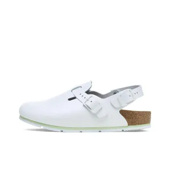 Birkenstock Rubber Sole Abrasion Resistant Wrap toe Slippers Unisex White
