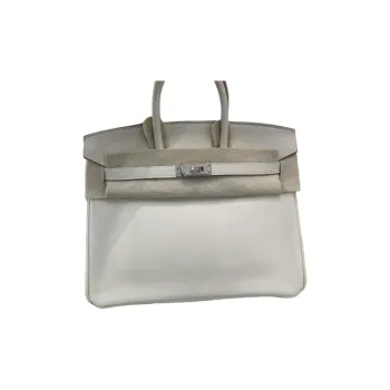 HERMES Birkin Swift Leather Birkin Bag Handbags Women's 10 Craie Milkshake White