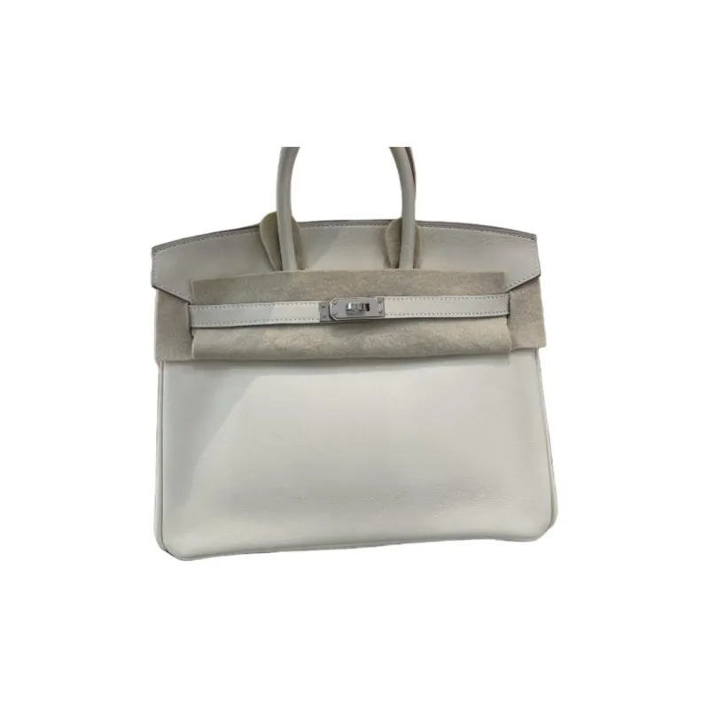 HERMES Birkin Swift Leather Birkin Bag Handbags Women's 10 Craie Milkshake White-0