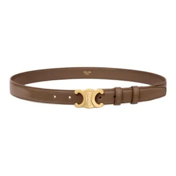 CELINE Medium Triomphe Belt In Taurillon Leather
