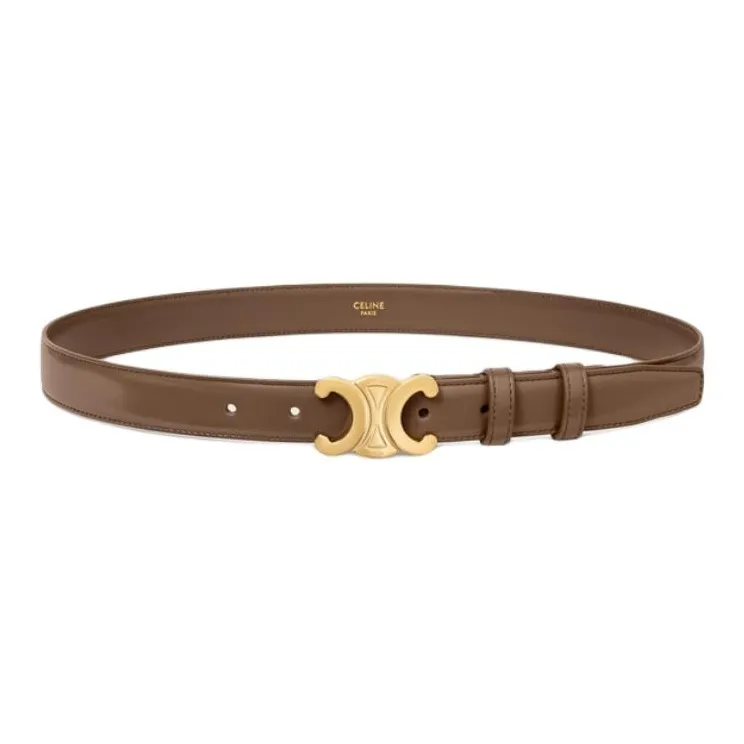 CELINE Medium Triomphe Belt In Taurillon Leather-0