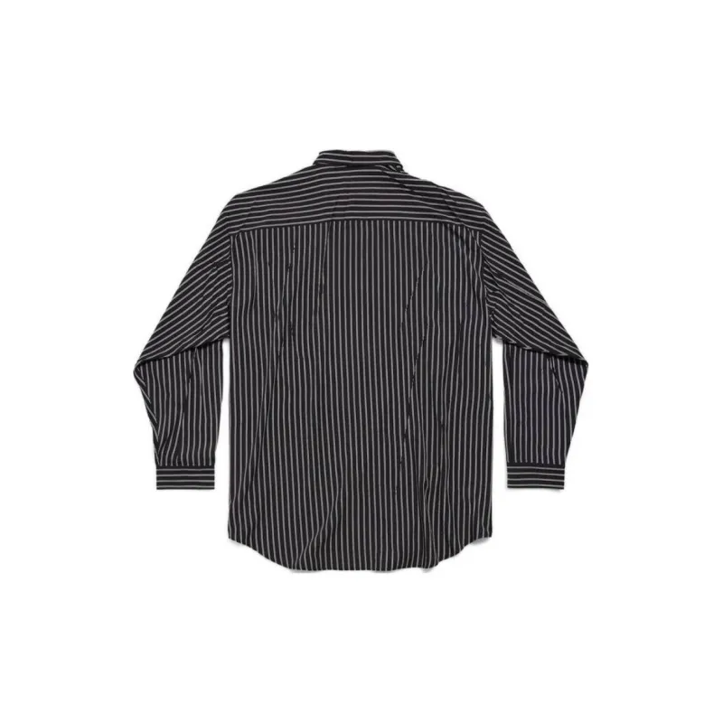 Balenciaga Striped Fluid Shirt-1
