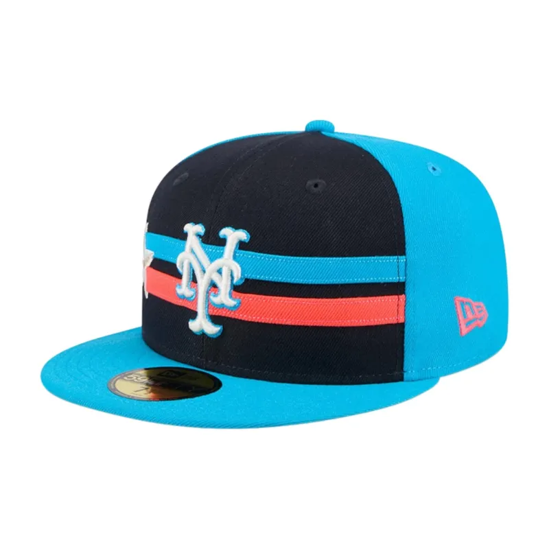 New Era Polyester Baseball Caps Men's Blue-0