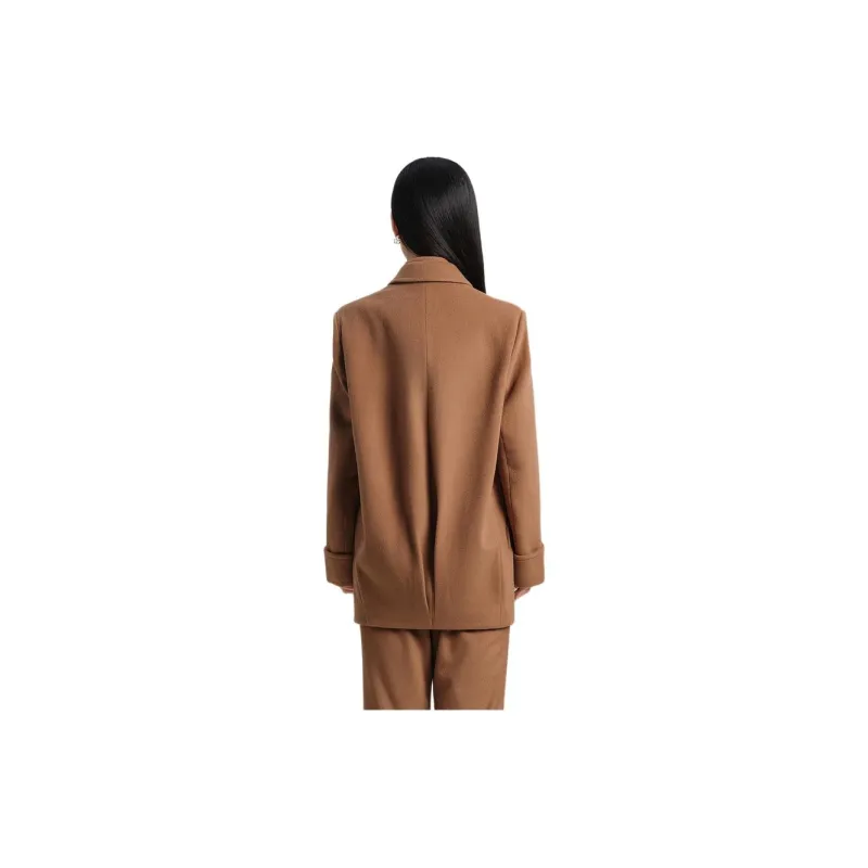 Blood Glitter Coats Women's Coffee-0