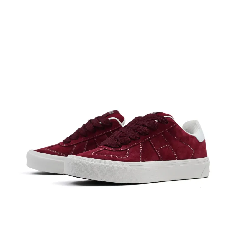URAKCK German Army Trainers Low Top Skateboard Shoes Unisex Burgundy-1