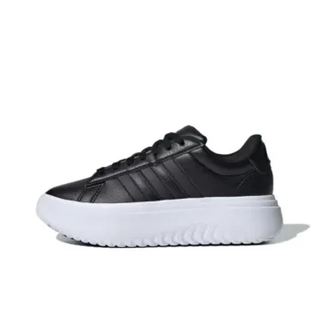 Adidas GRAND COURT Cushioning Anti Slip And Wear Resistant Low Top Casual Shoes Women's Black White