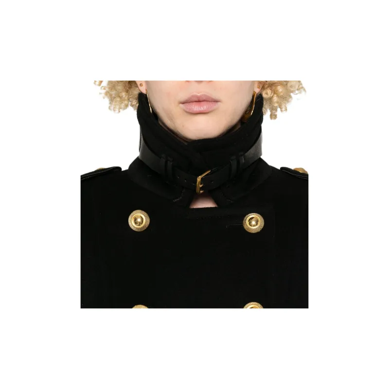 TOM FORD Felt Military Long Coat-4