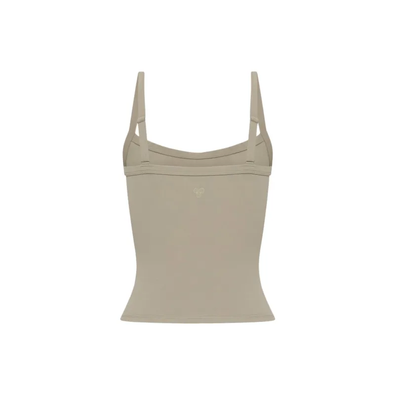 ARITZIA Golden BUTTER Tumbler Tank Camisole Women's Nomad Taupe/Nomad Gray Umber-1
