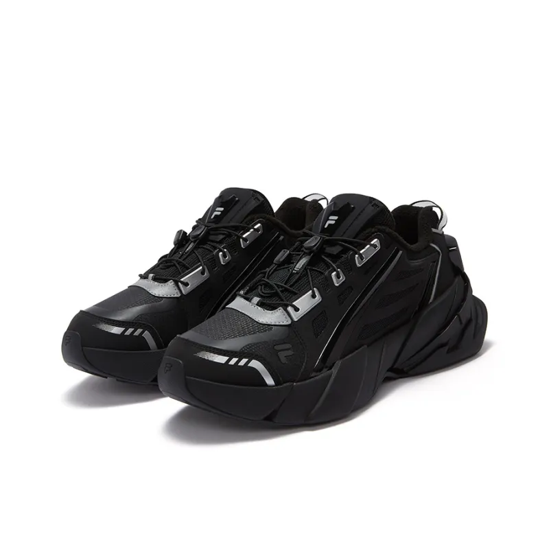 FILA FUSION TI-22 Slip-Resistant Low-Top Casual Shoes Men's Black Gray-1