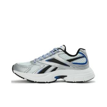 Reebok Durable Breathable Low Top Running Shoes Unisex Silver Blue Black