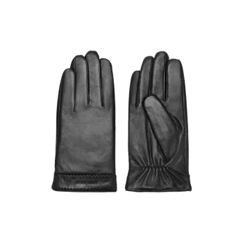 PIERRE CARDIN Sheepskin Gloves Men's Black