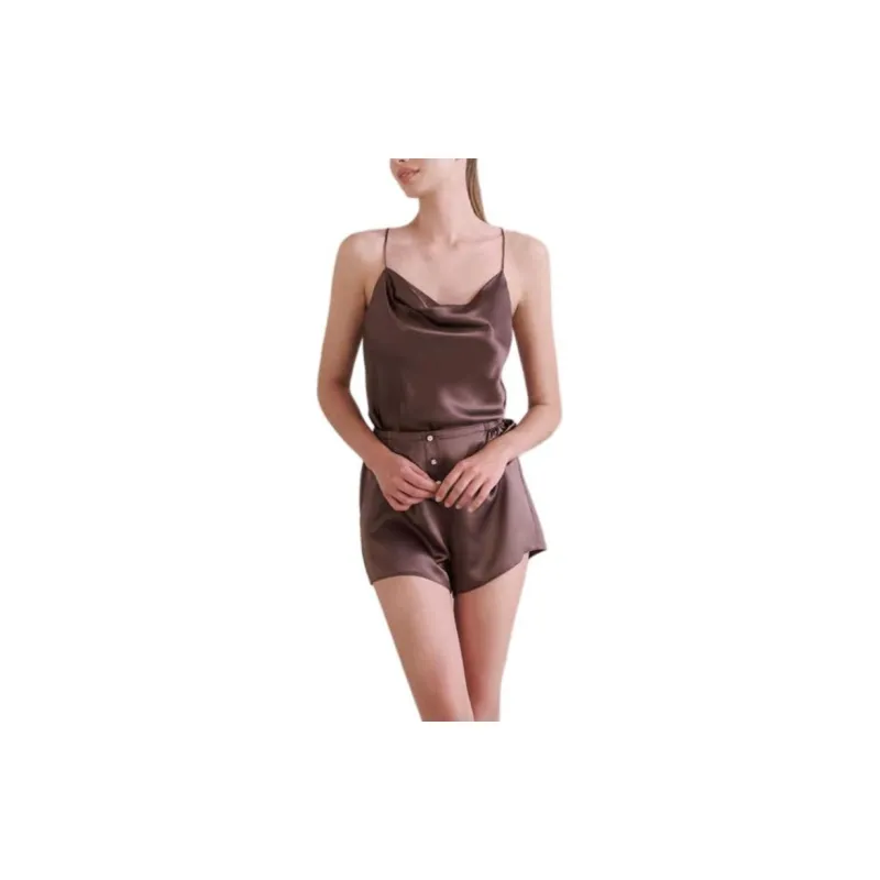 SILKY MIRACLE SS23 Pajama Set Women's Chocolate-1