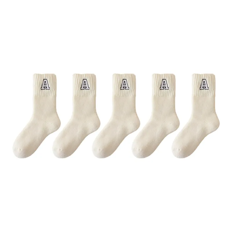 MIIOW Mid Calf Socks Women's Combo Set-9