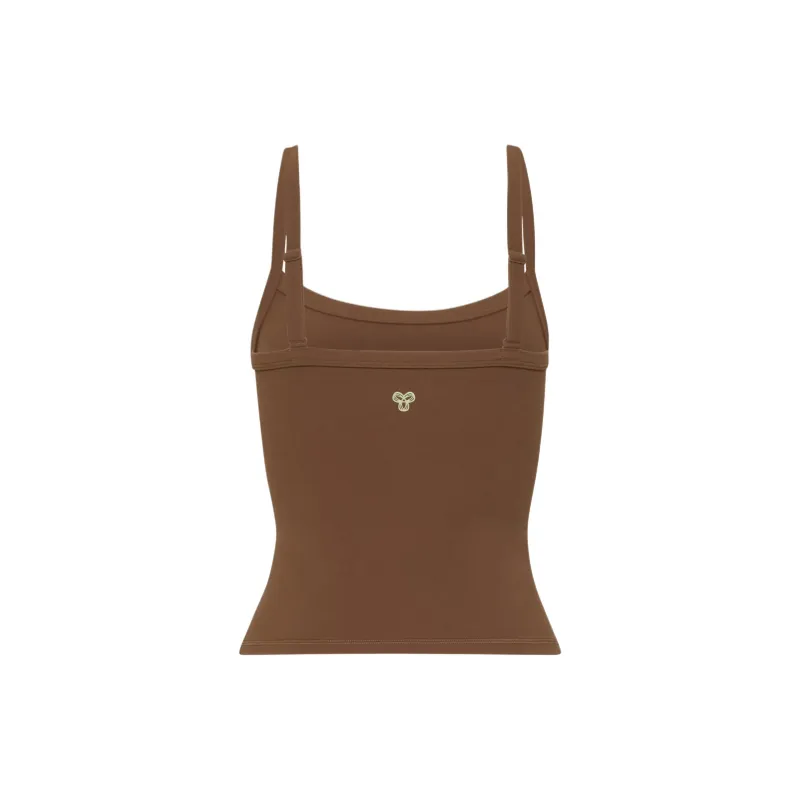 ARITZIA Golden BUTTER Tumbler Tank Camisole Women's Cognac/Brandy-1