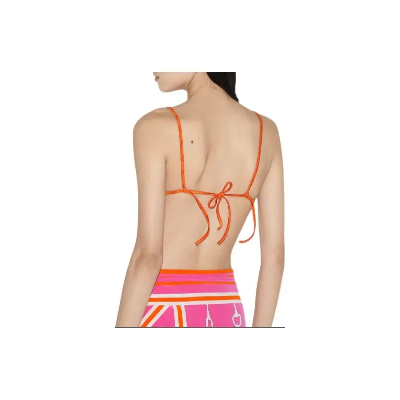 GUCCI Gg Stretch Jersey Bikini Orange-4