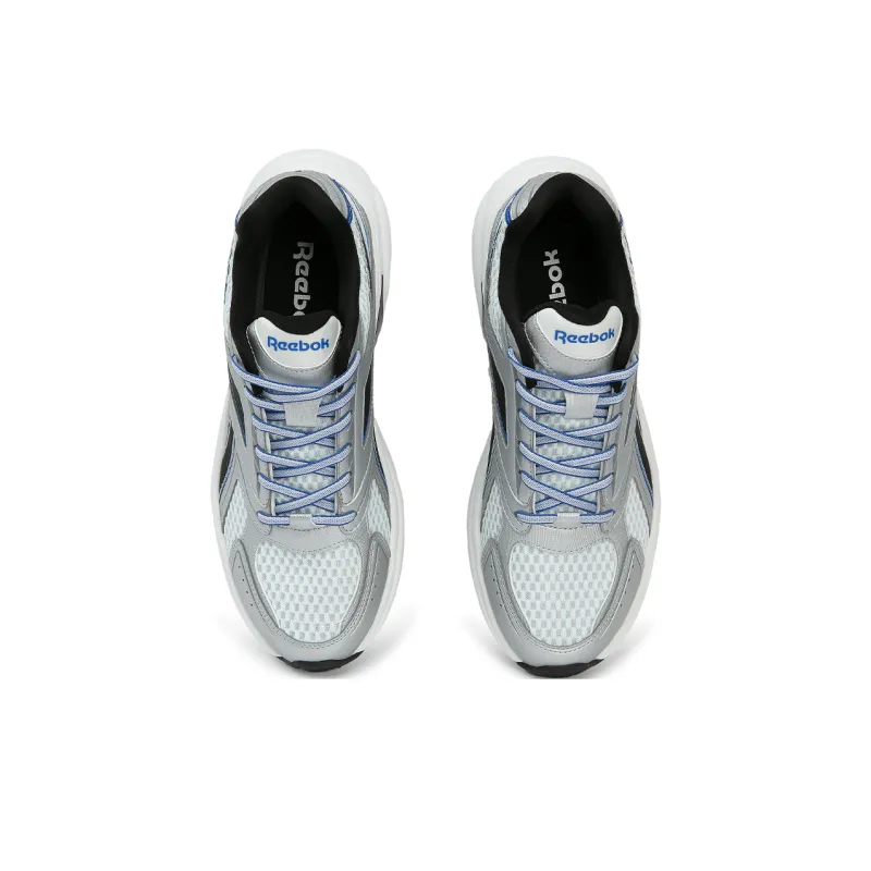 Reebok Durable Breathable Low Top Running Shoes Unisex Silver Blue Black-2