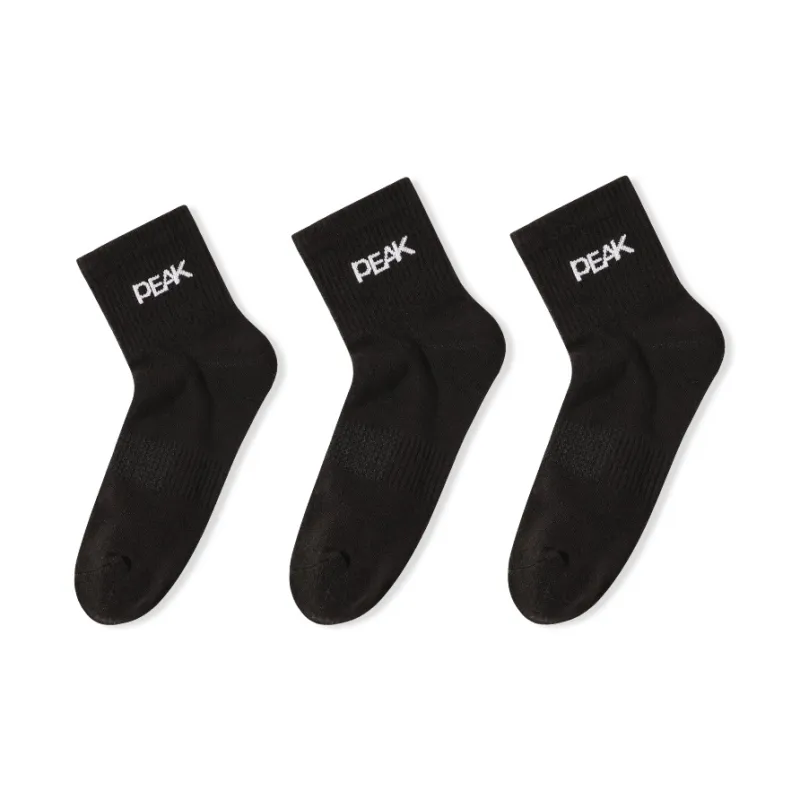 PEAK Mid Calf Socks Unisex 3 Pack-14