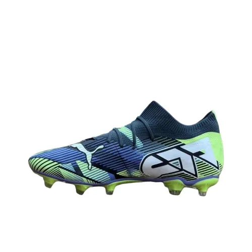 PUMA FUTURE 7 Anti-Slip Wear-Resistant Soccer Shoes Unisex White Green Blue