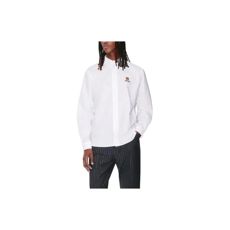 KENZO Boke Flower Embroidered Buttoned Shirt-2