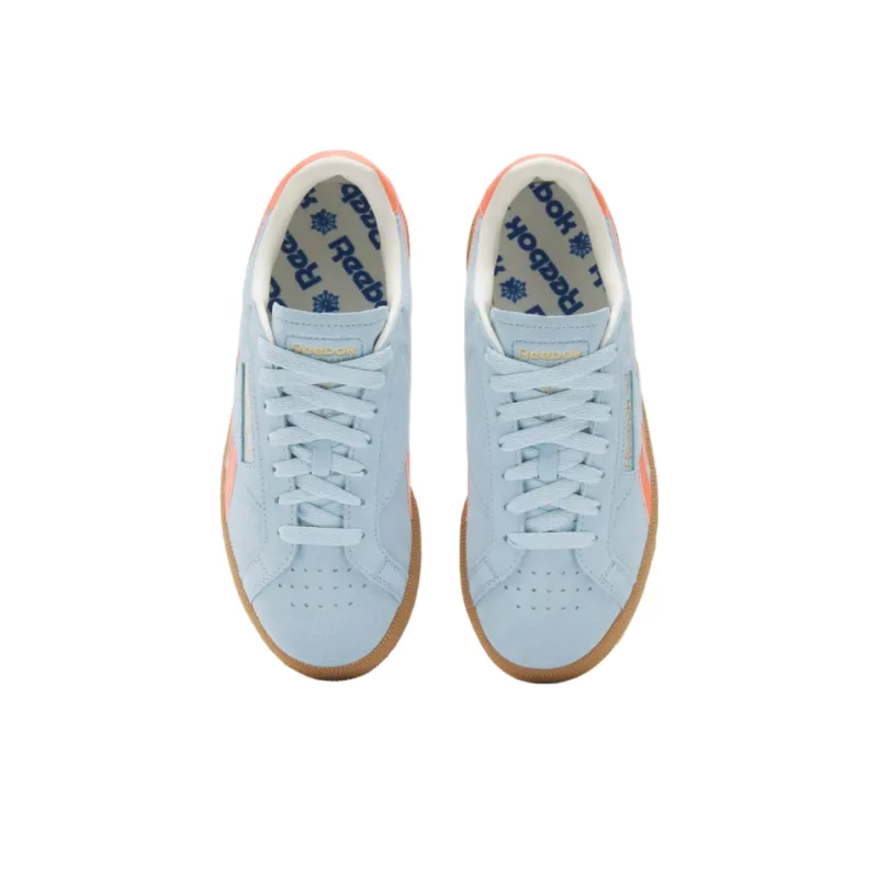 Reebok Women's Club C Grounds Uk 'Soft Blue Supercharged Coral' Women's-3
