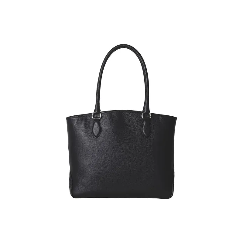 SAMSONITE Cow Leather Tote Bag Shopping Bag Shoulder Bag Handbag Unisex Black-4