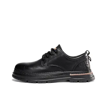 ARTHURBUILL Men's Casual Shoes Men Low Top Black Khaki
