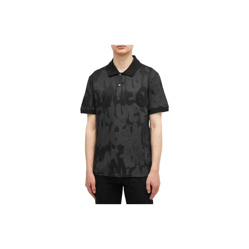 Alexander McQueen Graffiti Polo Shirt-1
