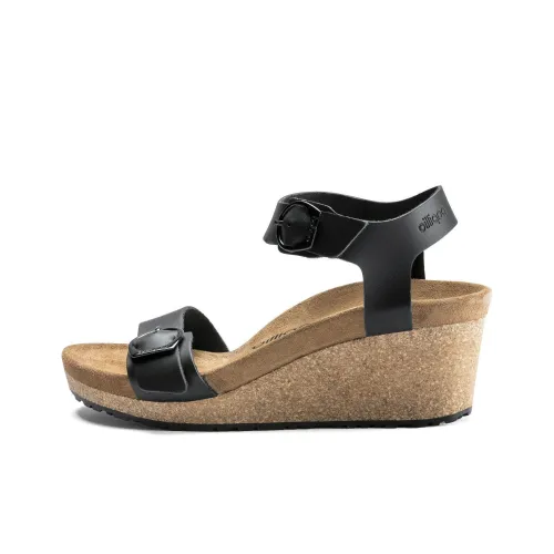 Birkenstock Strap Sandals 4cm Women's Black