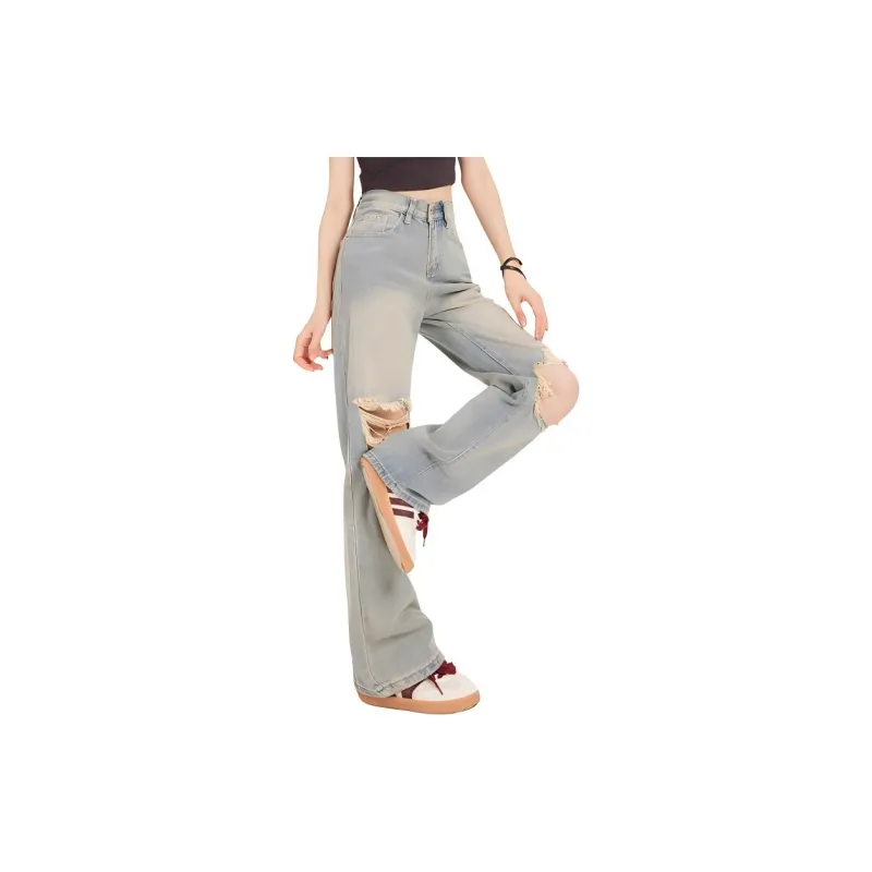 YINLEI Jeans Women's Nostalgic-2